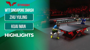 Zhu Yuling vs Kuai Man - WTT Singapore Smash 2025