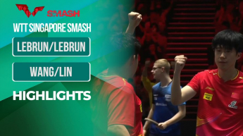 Lebrun-Lebrun vs Wang-Lin - WTT Singapore Smash 2025