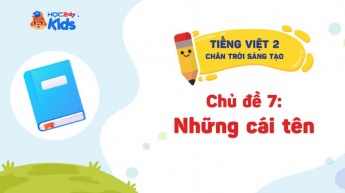 Tiếng Việt Lớp 2 - Bộ sách Chân trời sáng tạo - Chủ đề 7: Những cái tên